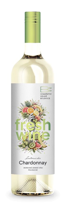 Chardonnay - moravské zemské víno, polosuché