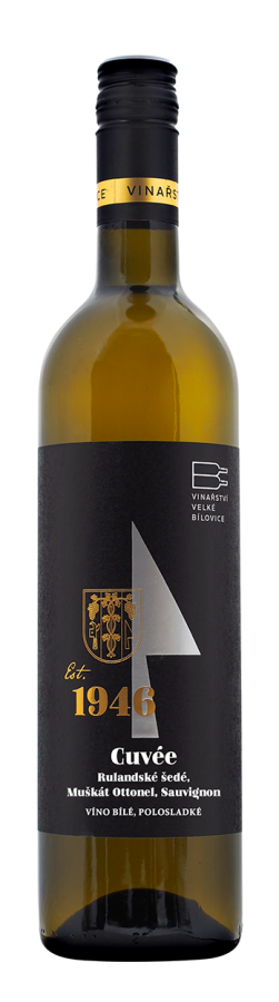 CUVÉE BÍLÉ - moravské zemské, polosladké