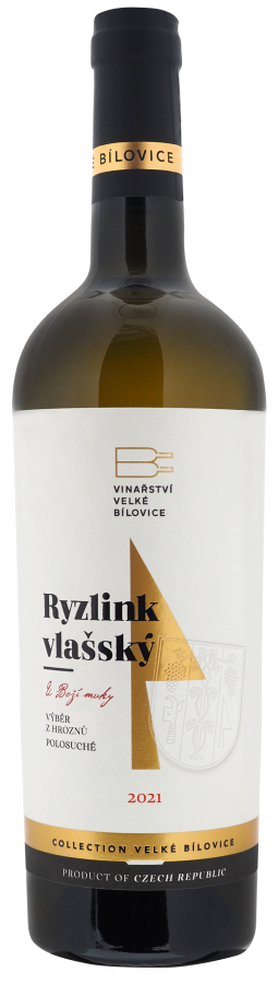 Ryzlink vlašský 2021 výběr z hroznů, polosuché